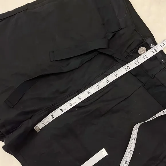 🆕 HUDSON JEANS Women's Black PaperBag Shorts - Size 27