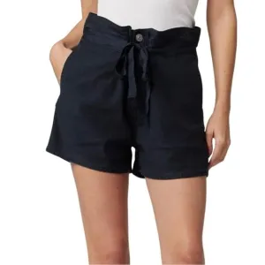 🆕 HUDSON JEANS Women's Black PaperBag Shorts - Size 27