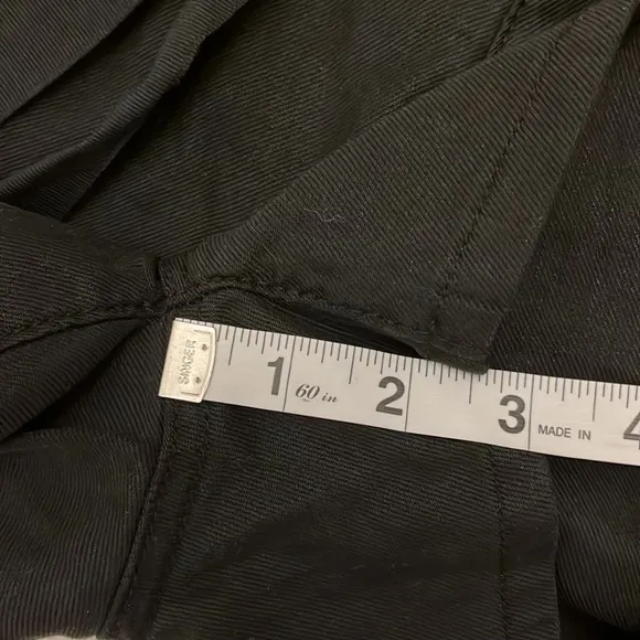 🆕 HUDSON JEANS Women's Black PaperBag Shorts - Size 27