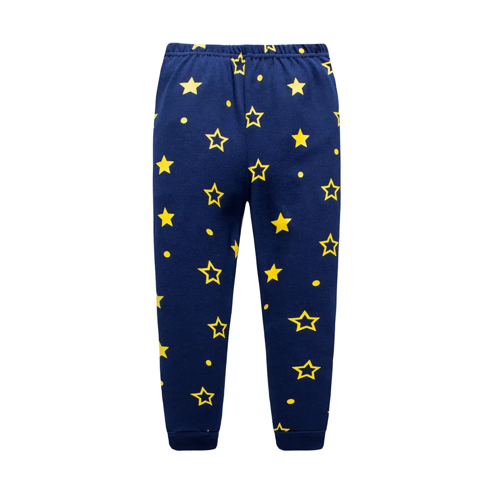 100% Cottons Kids Pajama Set 2 Pack - Red & Blue