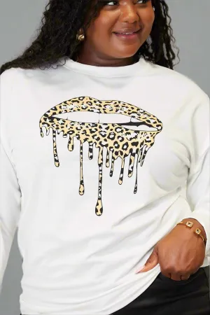 80's Style Graphic Round Neck Sweatshirt