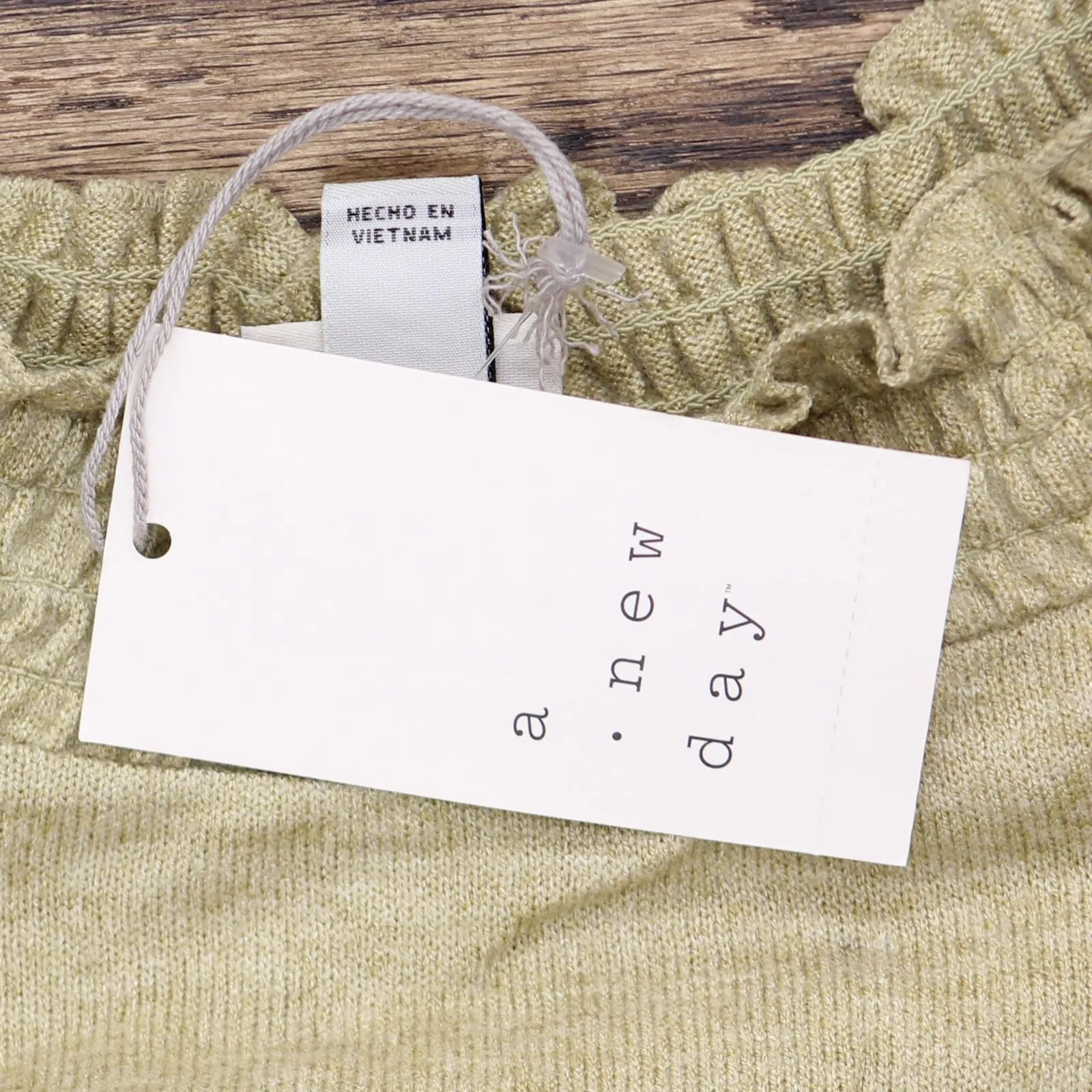 A New Day Women's Long Sleeve High Neck Smocked T-Shirt