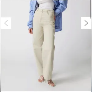 Abrand “A 94 High &amp; Wide” Light Sand Jeans 100% cotton denim khaki tan beige