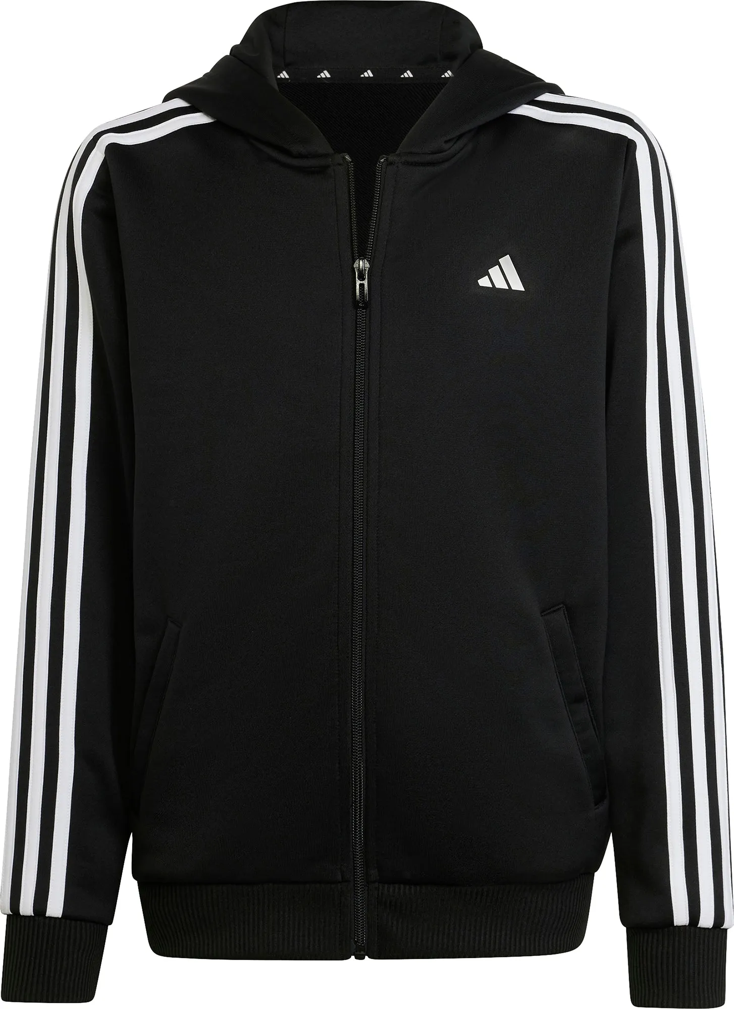 adidas Essentials AeroReady 3 Stripes Junior Training Track Jacket - Black
