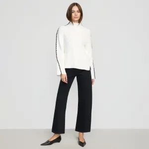 Aki Organic Cotton Contrast Stitch Sweater