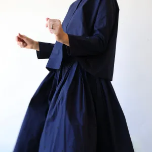 Apuntob Button Down Shirt - Navy/Black Polkadot