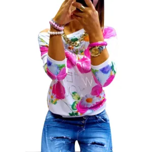 Autumn Fall Women Long Sleeve Printed Casual Hoodies Sweatshirt Girls Tops Womans Clothes