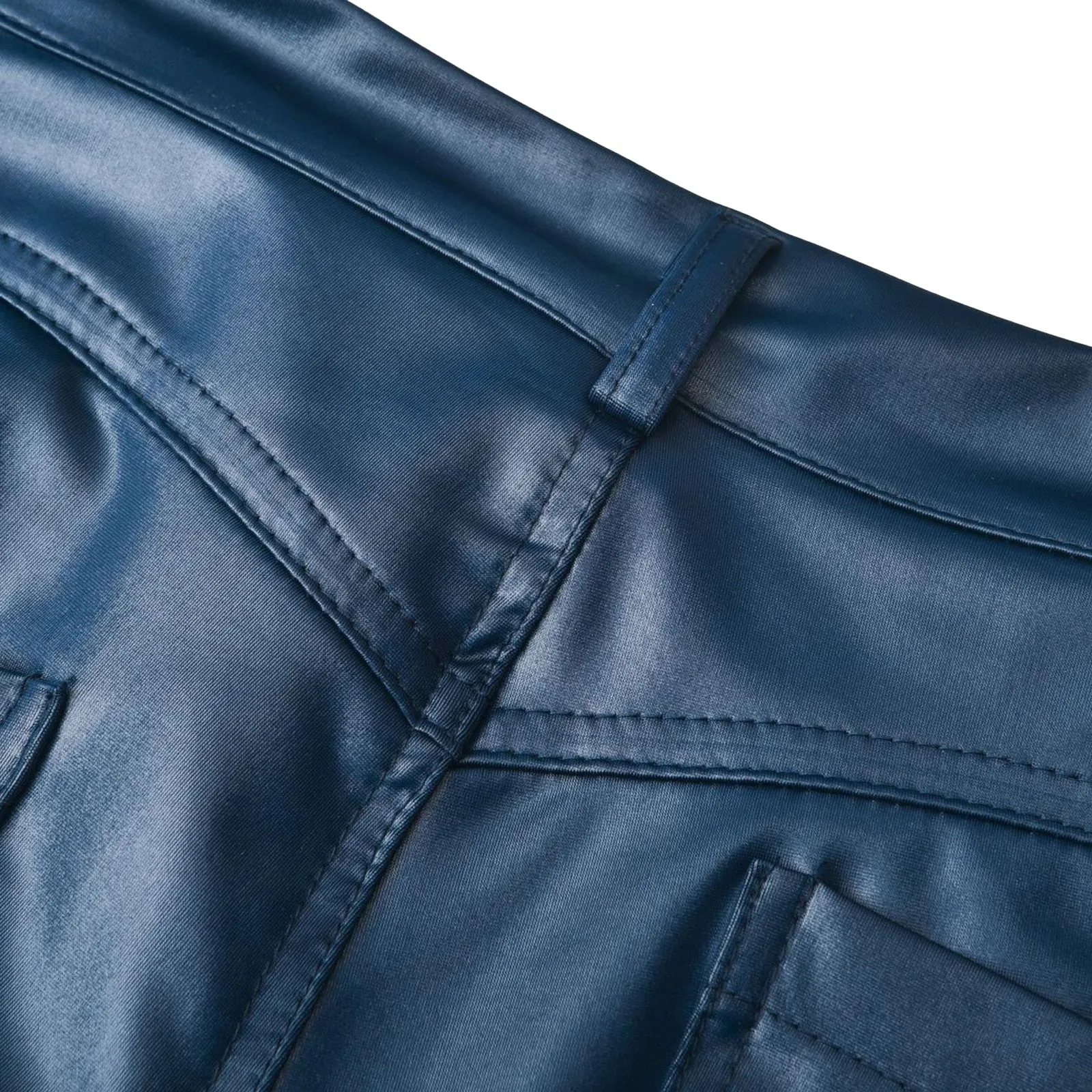 B&S | Stretch Fit & High-Waisted PU Leather Trousers – Fashionable Skinny Style for Men & Women