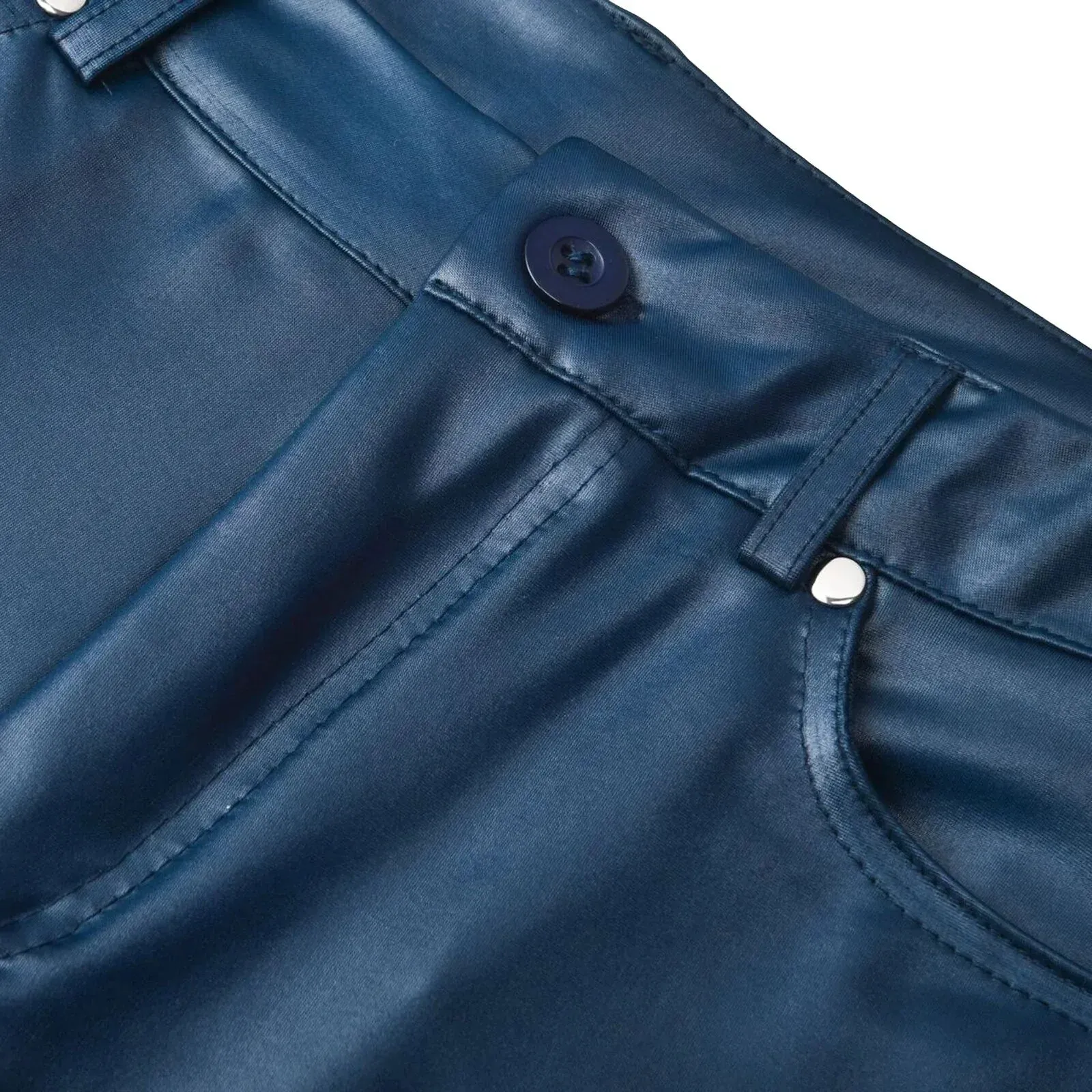 B&S | Stretch Fit & High-Waisted PU Leather Trousers – Fashionable Skinny Style for Men & Women