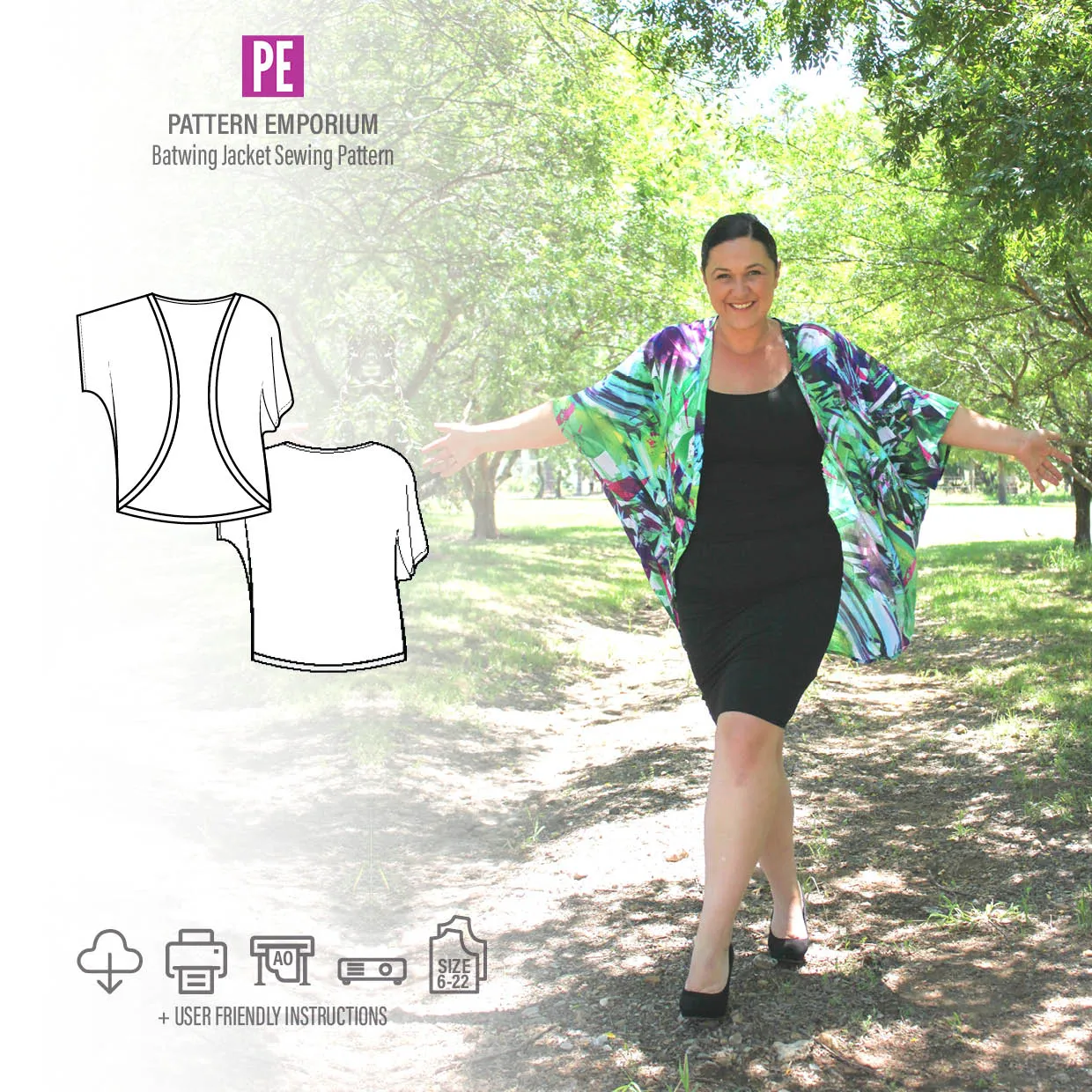 Batwing Jacket | Womens Sewing Pattern
