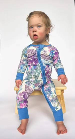 Berry Blooms Convertible Romper  Pajamas
