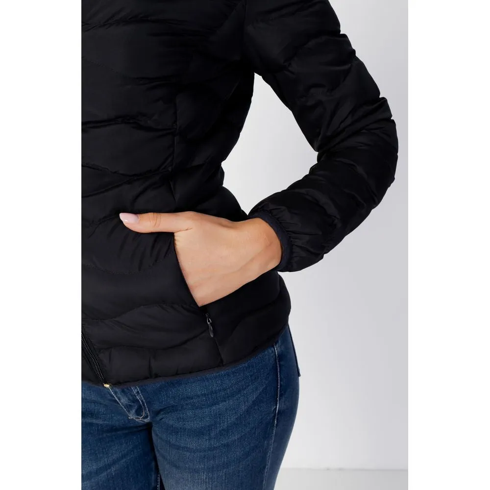 Black Polyester Jackets & Coat
