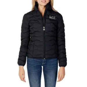 Black Polyester Jackets & Coat
