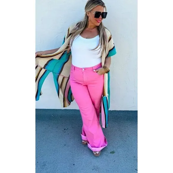 Blakeley Women's size 2x Pink Jeans plus size 34 stretchy