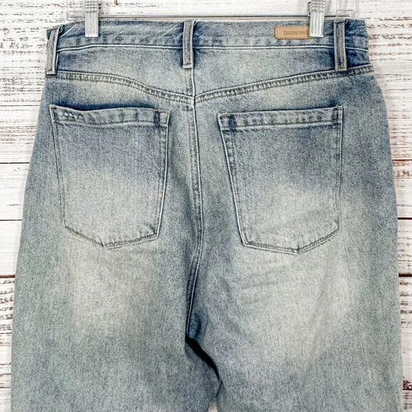 Blank NYC The Howard Light Wash Loose Fit Mid Rise Cropped Jeans, EUC, Size 29
