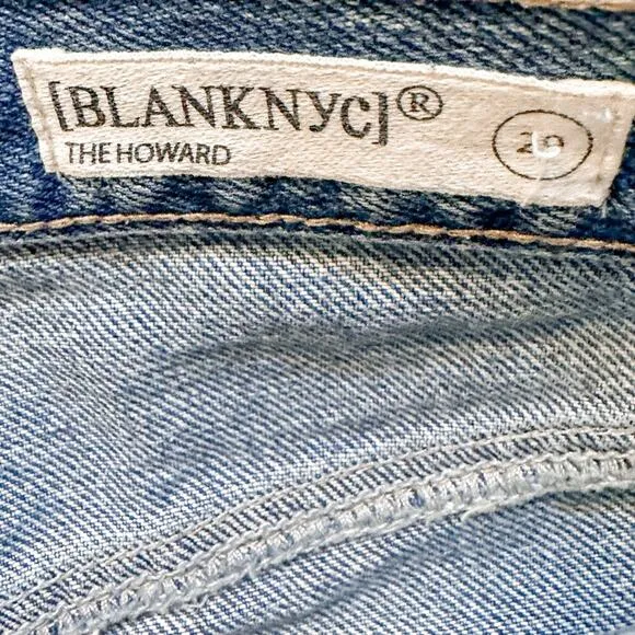 Blank NYC The Howard Light Wash Loose Fit Mid Rise Cropped Jeans, EUC, Size 29