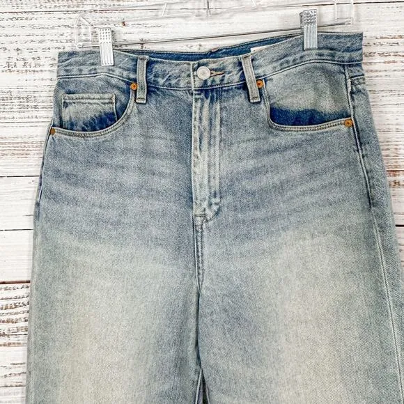 Blank NYC The Howard Light Wash Loose Fit Mid Rise Cropped Jeans, EUC, Size 29