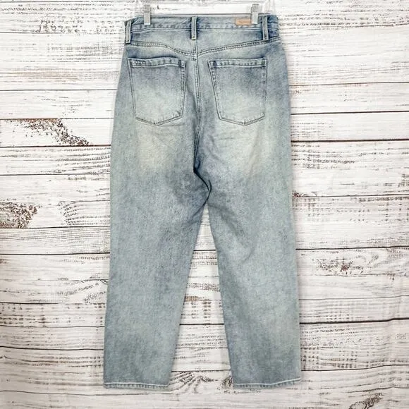 Blank NYC The Howard Light Wash Loose Fit Mid Rise Cropped Jeans, EUC, Size 29