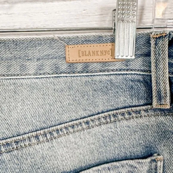 Blank NYC The Howard Light Wash Loose Fit Mid Rise Cropped Jeans, EUC, Size 29