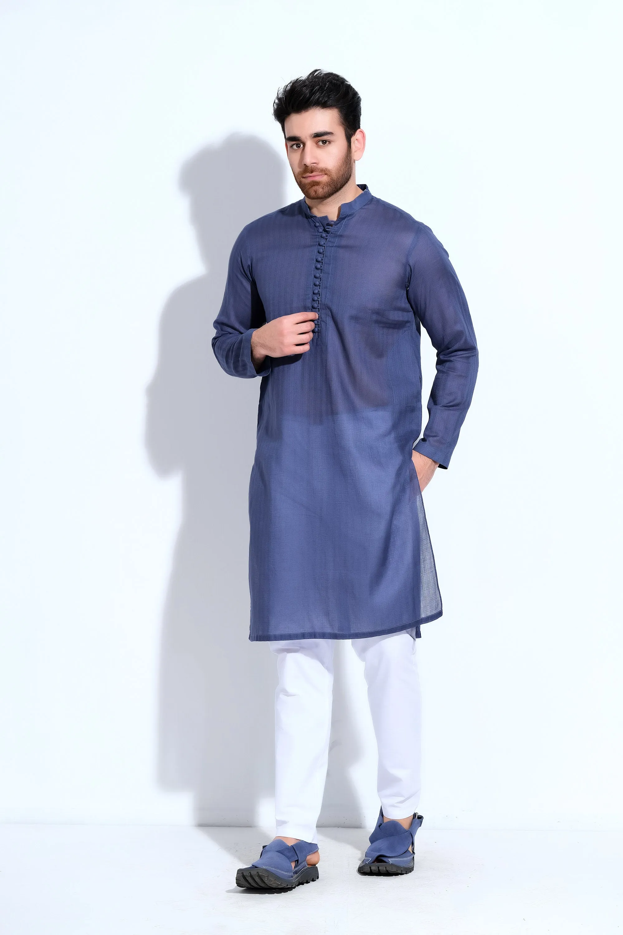 Blue Gents Kurta