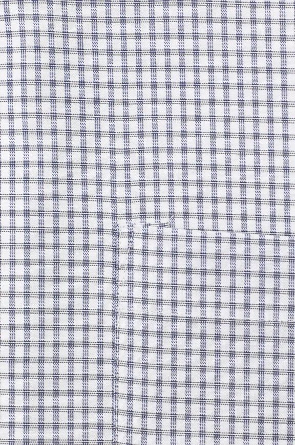 Blue Mini-Check Formal Shirt (Half Sleeves)