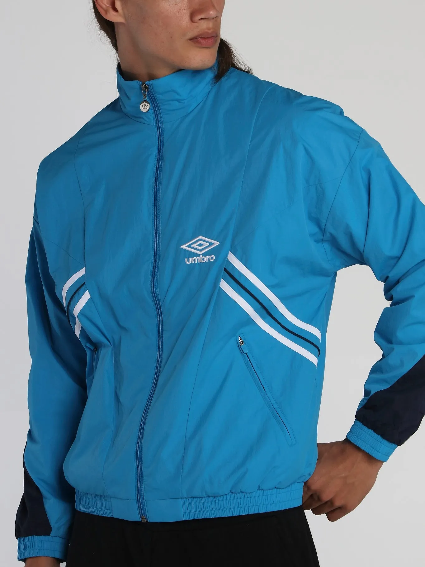 Blue Retro Windbreaker
