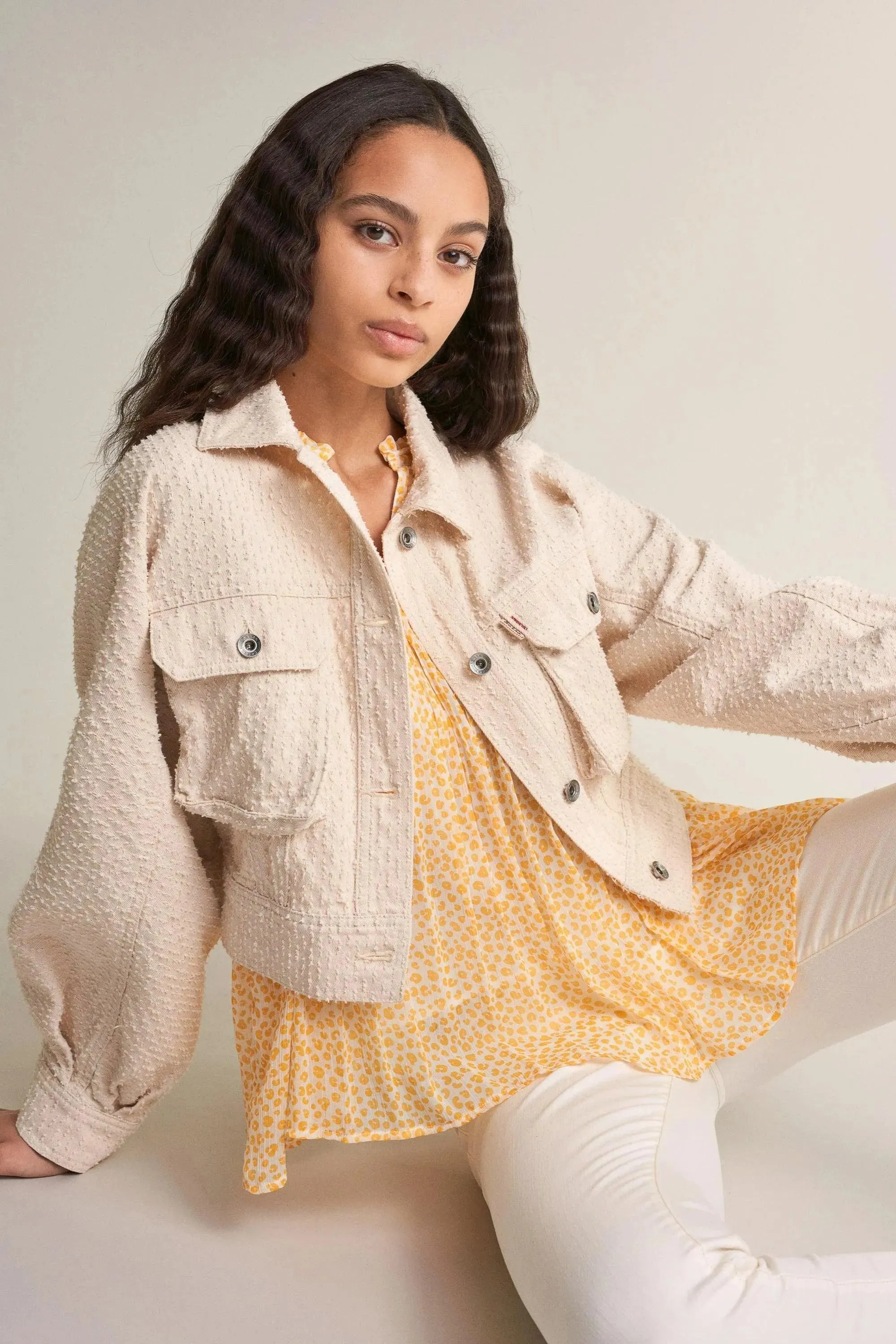 Blusa plisada estampada