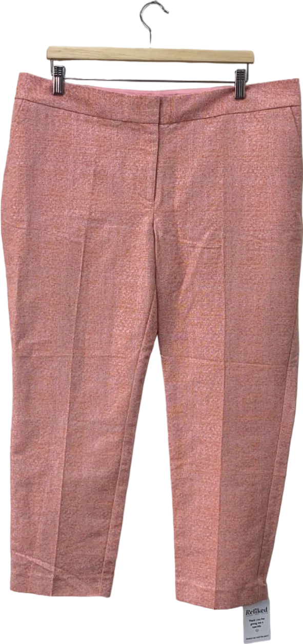 Boden Pink Textured Trousers UK 18L