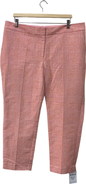 Boden Pink Textured Trousers UK 18L