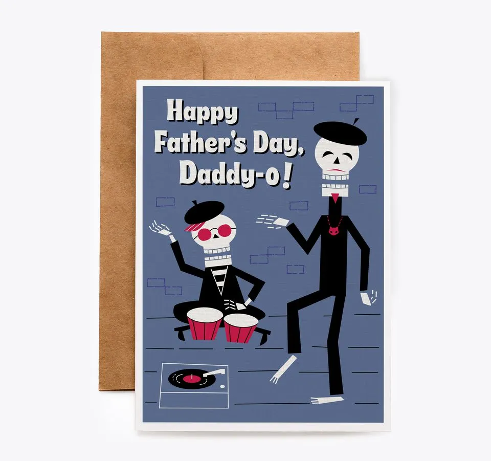 Bone Daddy-O Father's Day Card
