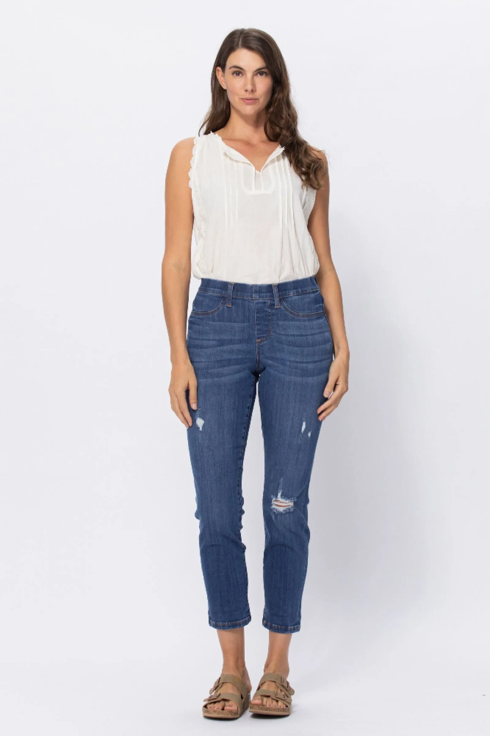Boyfriend Easy Does It Judy Blue Pull On Jeggings