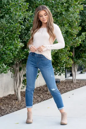 Boyfriend Easy Does It Judy Blue Pull On Jeggings