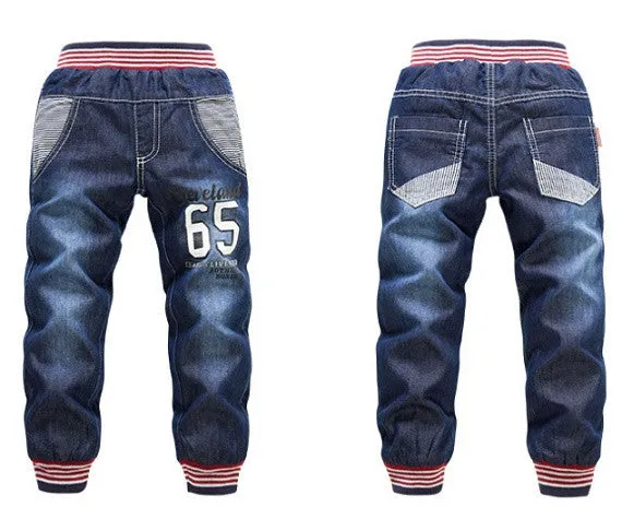 Boys / girls warm thick winter pants boys jeans KK-Rabbit brand children boy / girls jeans retail