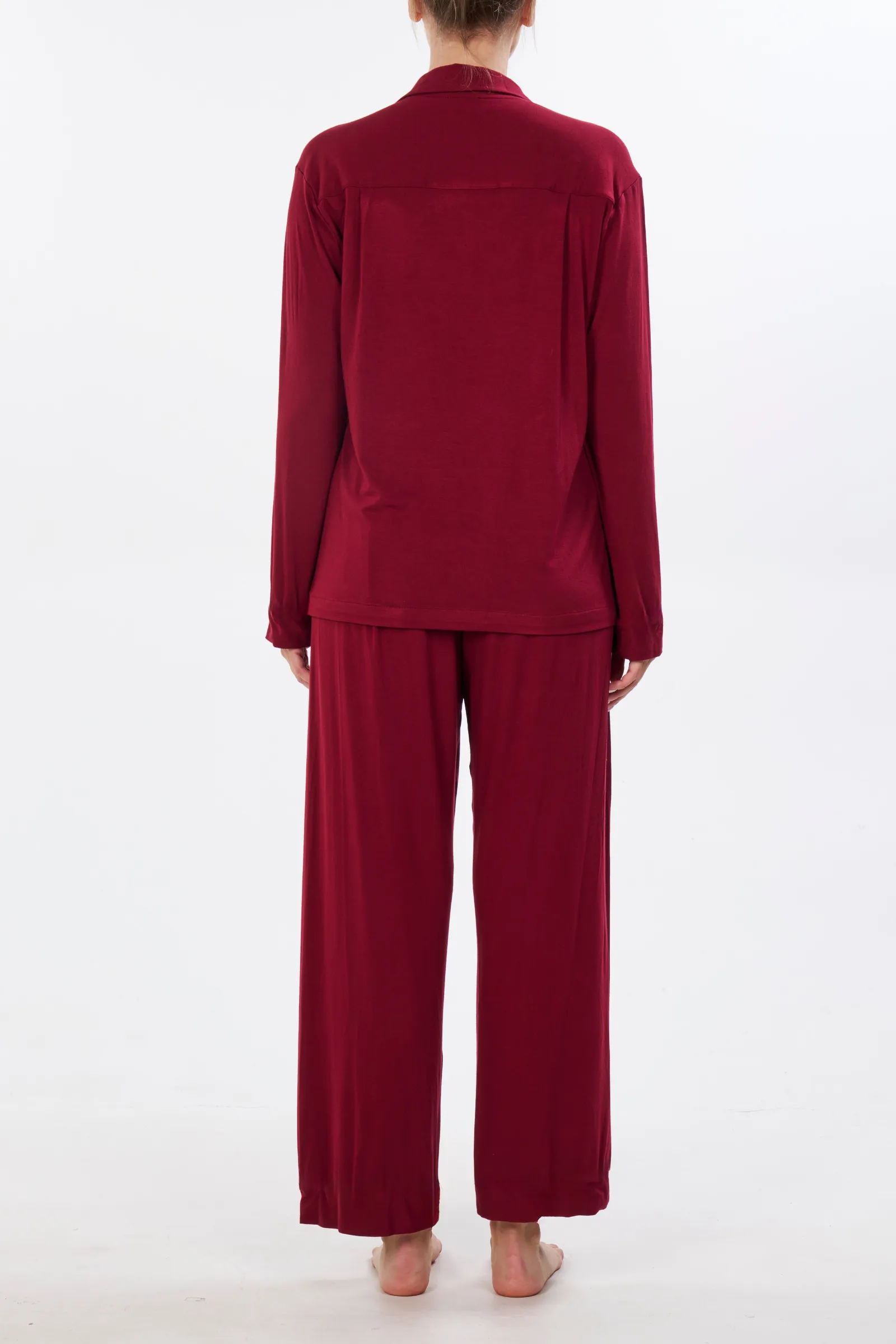 Burgundy Bamboo Pajama Set
