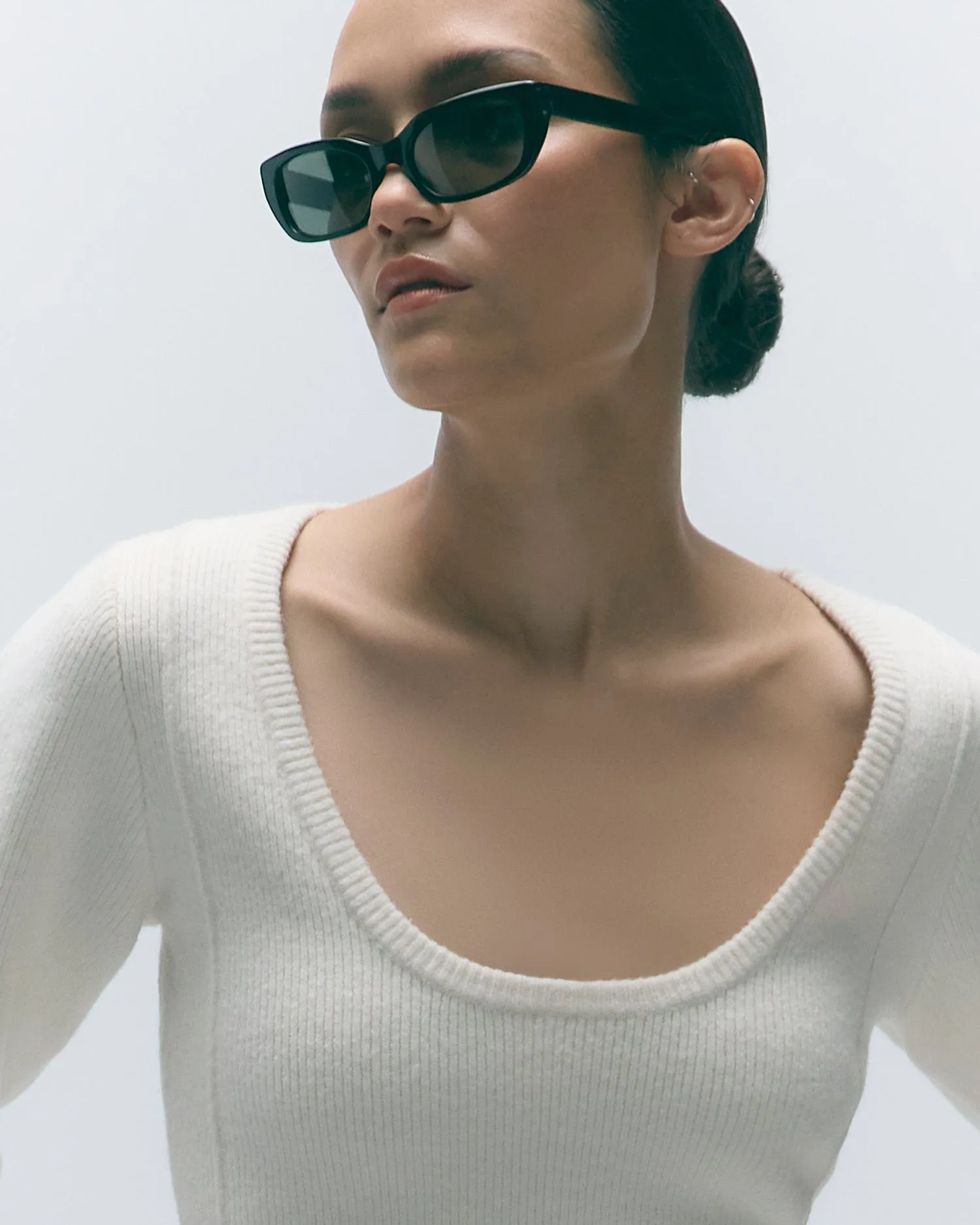 Camilla Seam-Detail Scoop-Neck Sweater