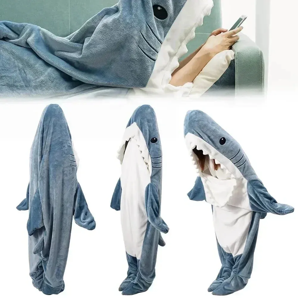 Cartoon Shark Sleeping Bag