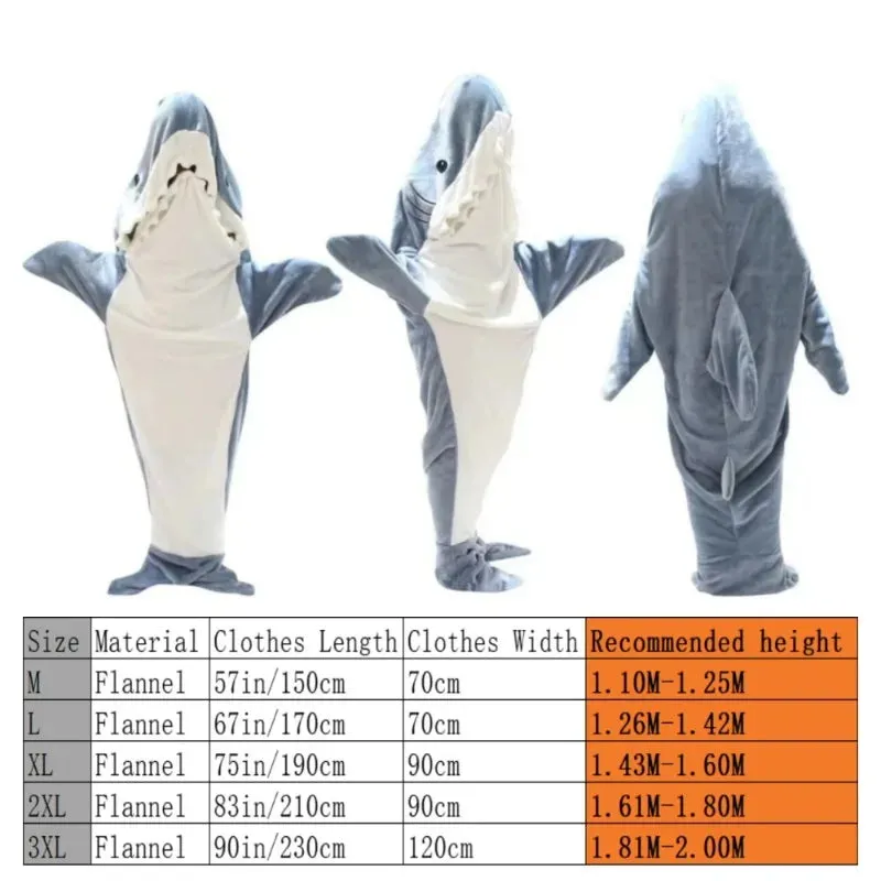 Cartoon Shark Sleeping Bag