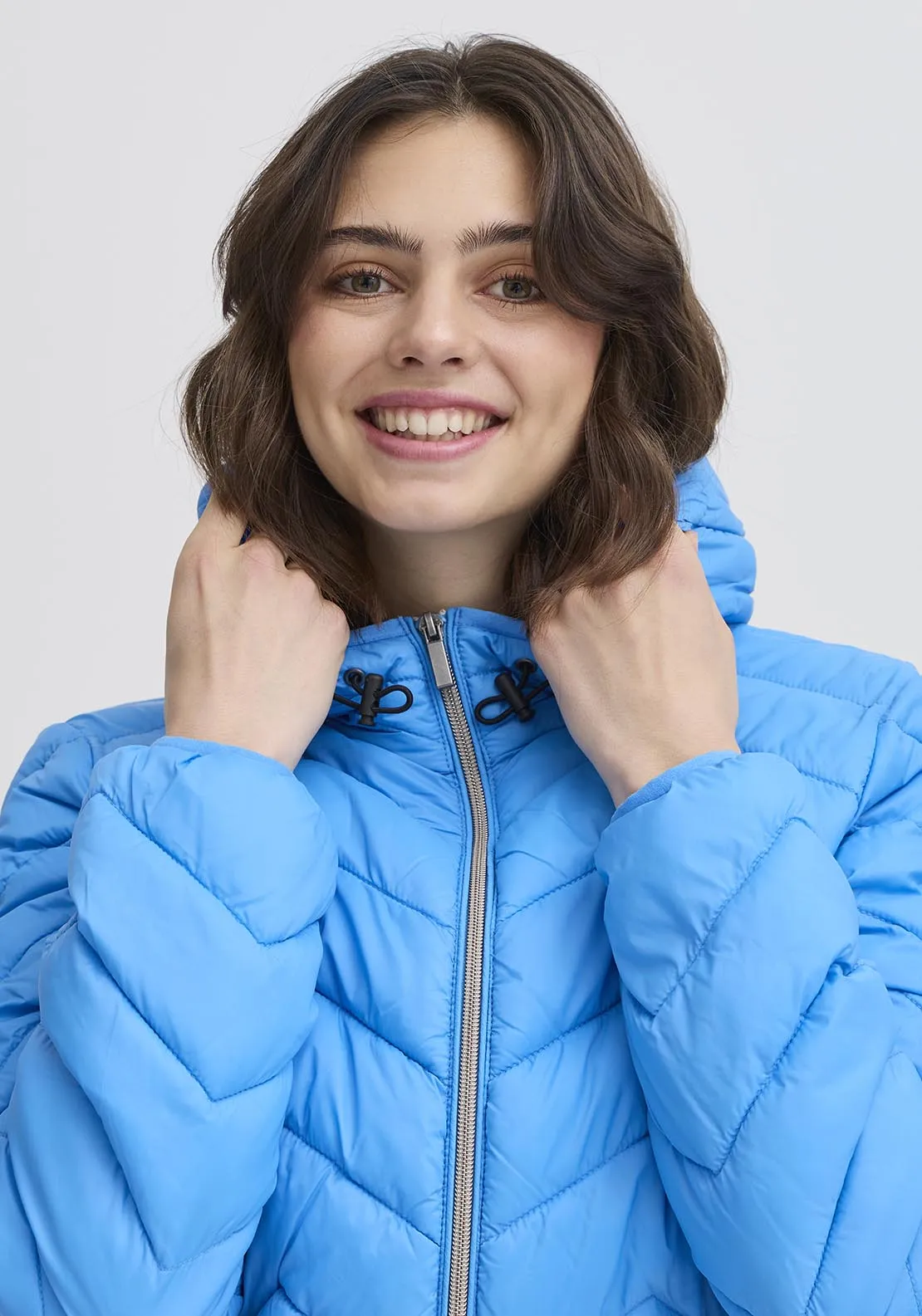 Casual Padded Jacket - Blue