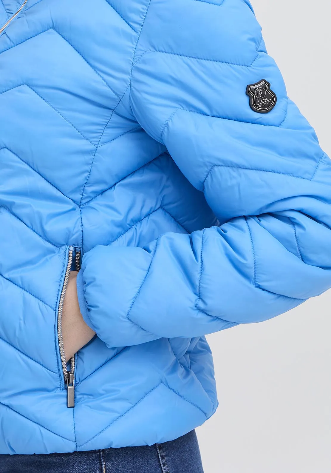 Casual Padded Jacket - Blue