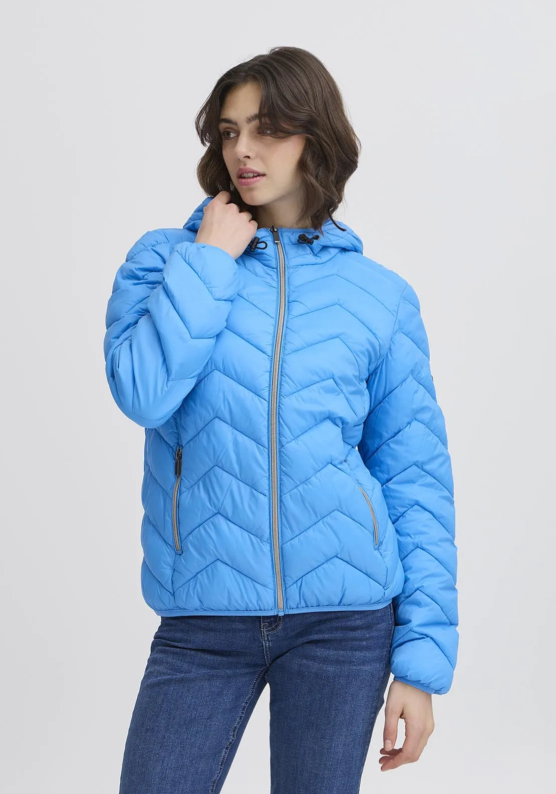 Casual Padded Jacket - Blue