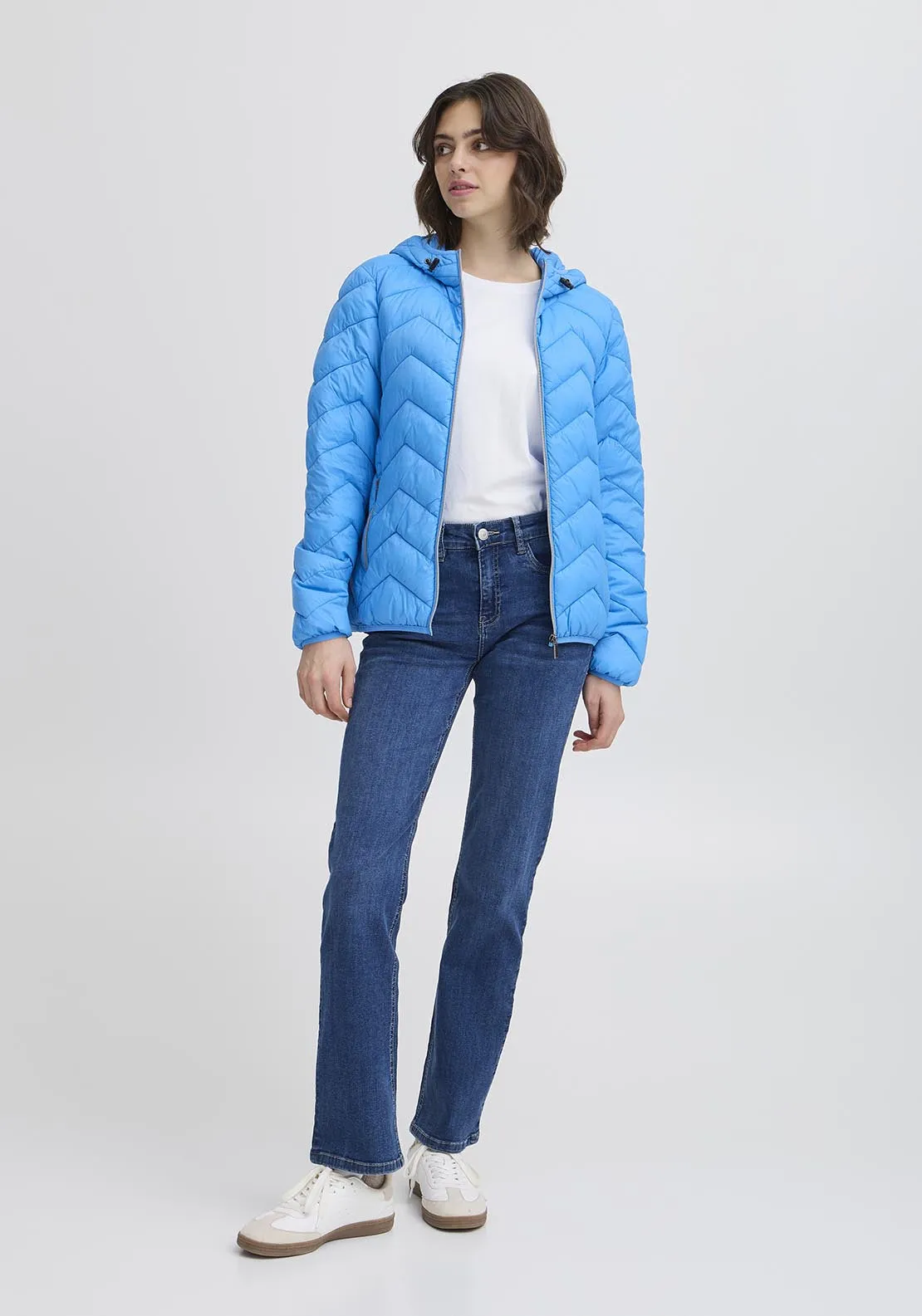 Casual Padded Jacket - Blue