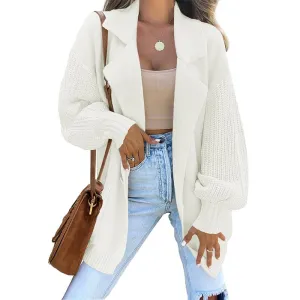 Casual Women Long Sleeves Knitted Coats