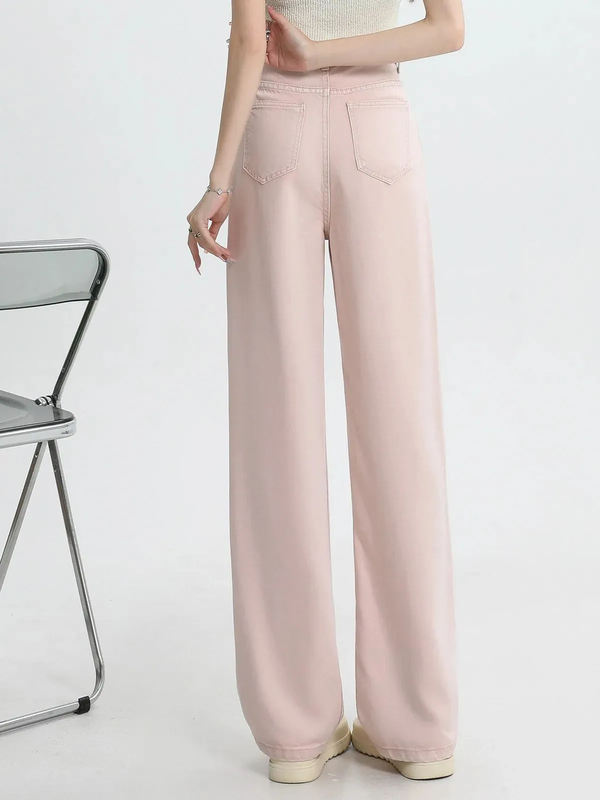 Cecile Auclair Pink Denim Jeans
