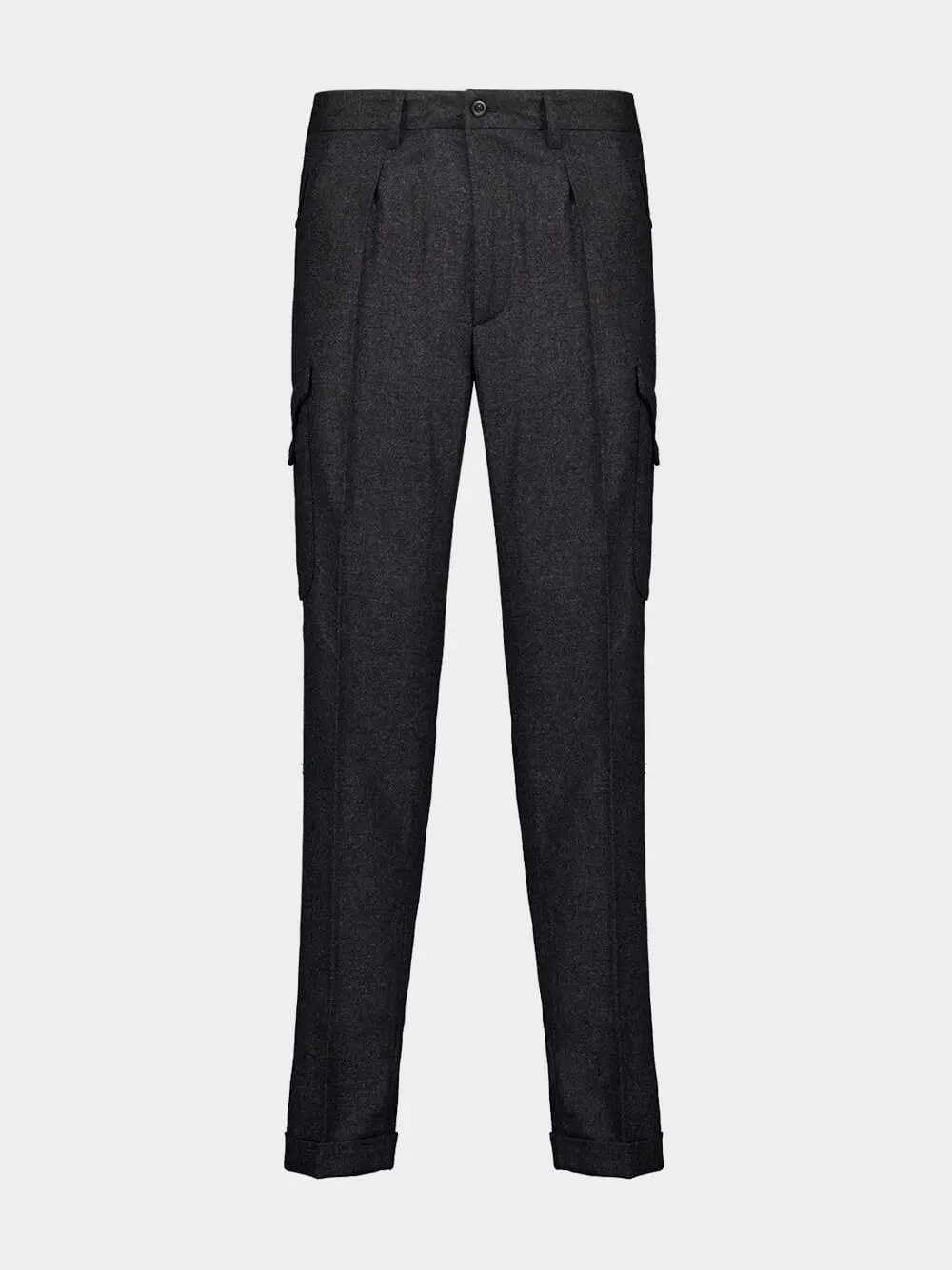Classic Fit Virgin Wool Cargo Trousers