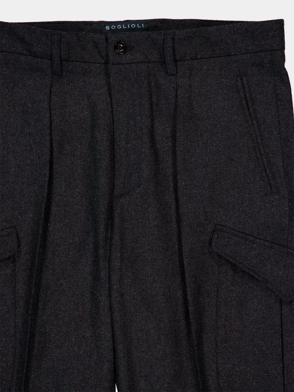 Classic Fit Virgin Wool Cargo Trousers