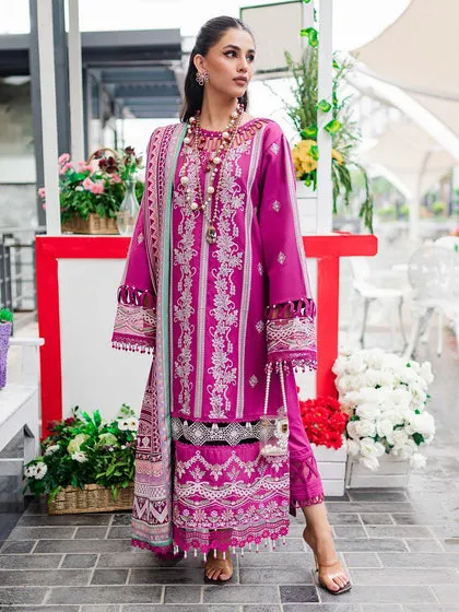 Classic Magenta Embroidered Pakistani Salwar Kameez Dupatta Salwar Suit