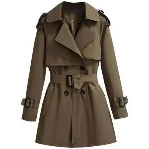 Classic Women's Belted Trench Coat
