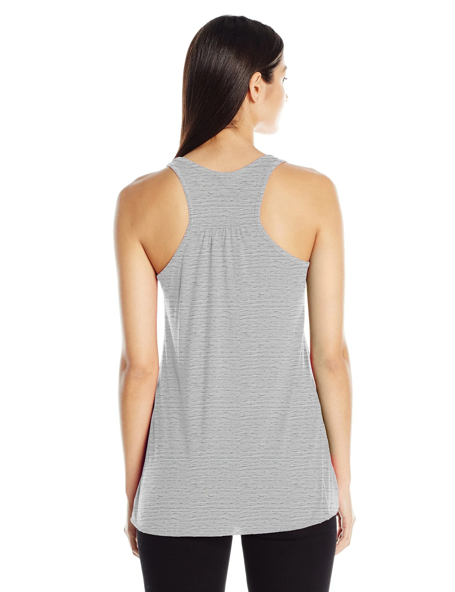 Clementine Women's Ladies' Anchor Palm Design Printed Flowy Racerback Tank