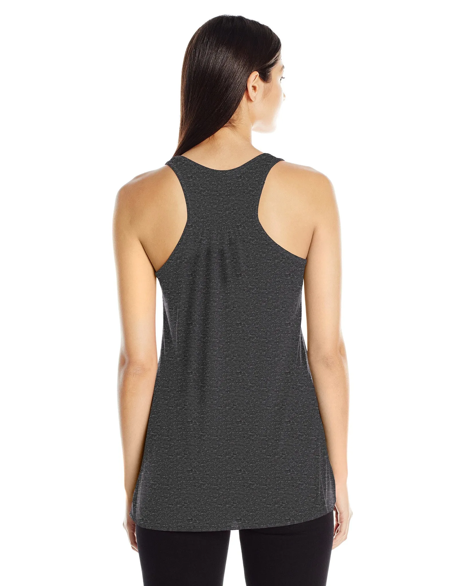 Clementine Women's Ladies' Anchor Palm Design Printed Flowy Racerback Tank