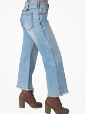 CLJTGWLC-30-Short Jeans Just Tuff "Groove Wide Leg Cropped"